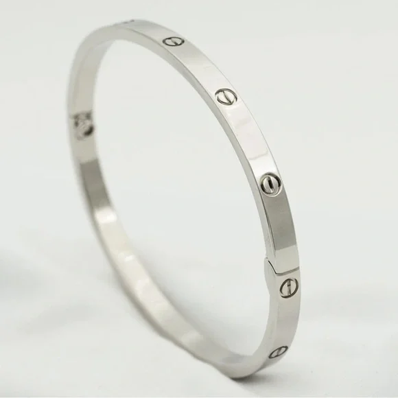 NEW Small Model Screw Cuff Bangle Love Bracelet with Screwdriver in Silver